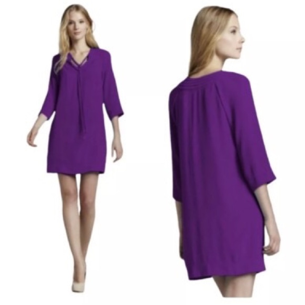 Diane Von Furstenberg Rich Purple Tunic Dress
